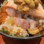 うお吟 - 恵びす丼（地魚バラちらし）