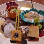 和楽 - しず柚庵焼き・新銀杏松葉・生湯葉・いちじく酒蒸し・生麩田楽他