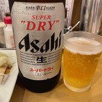 南海飯店 - ビール（大瓶アサヒ）