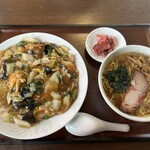 天鳳 - 中華飯にミニラーメンセット