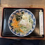 Sobadokoro Matsuya - 上からの冷やしサラダ