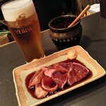 やきとり大野屋 - レバテキ(レバステーキ)800円(税込)
久しぶりに食べたけど甘だれとカラシが合うね♪