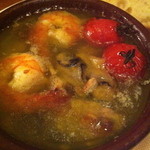 Bar GONZA - 牡蠣と海老のアヒージョアップ