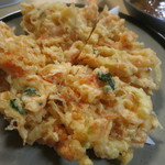 金田 - 2013.09 白エビのかき揚げ。でかい！うまい！