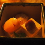 界 阿蘇 - 甘味：栗あんみつ