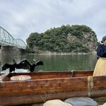 木曽川うかい - 女性の鵜匠さんの解説