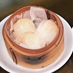 らーめん秀鳳 - エビ蒸ギョウザ(３個) ※麺+セット