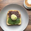 風とCOFFEE 喫茶カゼコ - 料理写真:ダブルあんバタートースト、カフェ・ラテ