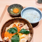 焼鳥 鐡 - 親子丼、卵かけご飯