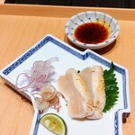焼鳥 鐡 - 宮崎県産黒岩土鶏むね肉のたたき