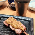 焼鳥 鐡 - 白湯スープ
      鴨肉 マスタード