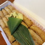 いなり 和家 - 折り詰め20個入り2520円。桐箱入りの30個だと5700円。