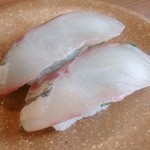 亀正くるくる寿司 - 島あじ…347円