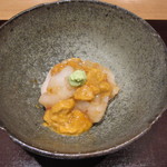 神保町 傳 - 縞海老と雲丹