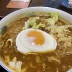 Ittetsu - 〆のスパイシーカレー蕎麦。ほんとにスパイシーです。