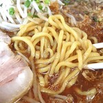 ラーメン山岡家 - 焦がし醤油ラーメン（中盛）