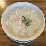 京鼎樓 - ミニランチコース の フカヒレと蟹の卵白餡かけ麺　(2023/08)