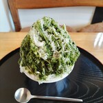 小さなお菓子屋さん ふわり - 抹茶ミルクかき氷(ミニサイズ、あずきなし)