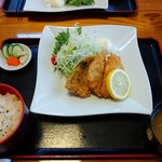 纒寿司 - 鰺フライ定食