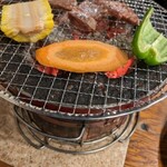 元氣七輪焼肉 牛繁 - ベジファーストで僅かな抵抗ｗ 楽しい♪