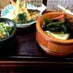 難波亭本店 - 天麩羅ざるうどん