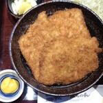 Tonkatsu Masachan - 「かつ丼豚汁セット」のタレかつ丼