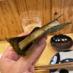 Sushiya Ishimon - タイラギ貝の磯辺焼き