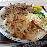 つるや - 肉ぶっかけうどん（500円）