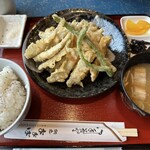 網元おおば - わかさぎ天ぷら定食1,200円