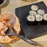 Sannomiya Sushi Ebisu - エビカニ合戦（蟹味噌入りの細巻）