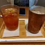 216295677 - アイスティーと黒糖ミルクコーヒーを注文。