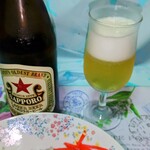 オーモリラーメン - チャーシューをつまみながら、ビールグビグビ、合うよね