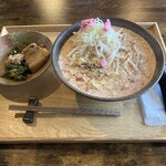 Supeimbaruga - トマトンコツラーメン￥980 麺大盛￥200