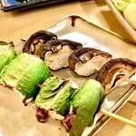 薮蕎麦 - 野菜焼きも