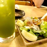 薮蕎麦 - 抹茶ハイも濃い