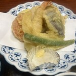 Umi No Sachi Isonobou - 磯の坊定食 天ぷら接写