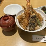 三惚 - 天丼　アラのお吸い物