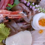 魚市場食堂 - 米が出て来ません。二郎系のモヤシ状態。