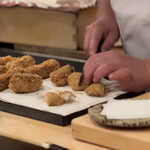 登喜和鮨 - 地物 甘鯛の色々魚の鱗揚げ