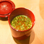 東麻布 天本 - あら汁味噌汁