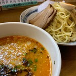 トーフラーメン 幸楊 - 今回オーダーの味噌辛子つけめん