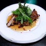 TRATTORIA SUSUMU - 鶏もも肉のグリル(800円)
