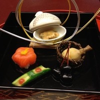 錦水 - 前菜、全て食べられます