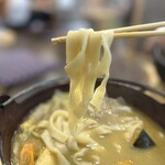 ほうとう蔵 歩成 - ◎もちもちした平麺が美味い！
