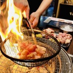 元祖 ざる焼 小林養鶏 本店わさび - ざる焼き