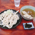 Teuchiudommusashi - つけうどん+肉+青なんばん