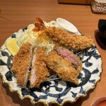 厚切りとんかつ・牛かつ よし平 本店 - カツ・カツ・フライのミックス