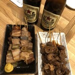 酒場 角のうぐいす - 角の豚串＆牛すじどろ炊き