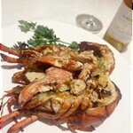 Roasted live lobster with Noble One sauce