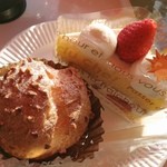 スイーツ ミズノヤ - シュークリームとショートケーキ